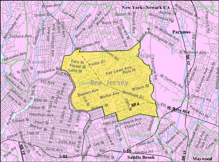 Census Bureau Map Of Fair Lawn Nj