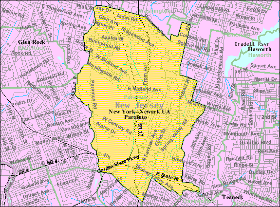 Census Bureau Map Of Paramus Nj Census Bureau Map Of Paramus Nj