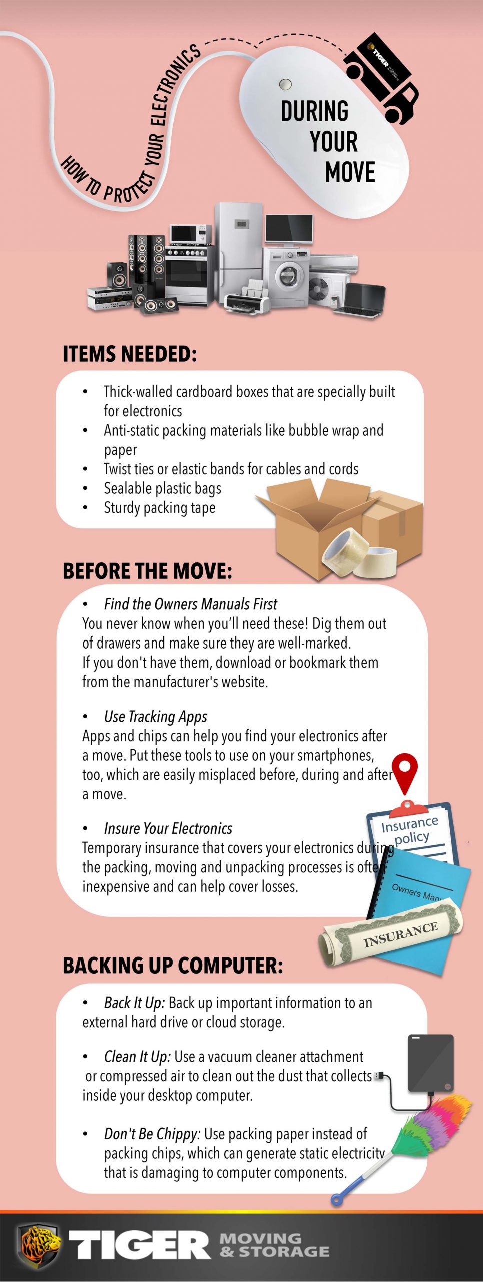 How To Protect The Your Electronics During Your Move Infographic Scaled