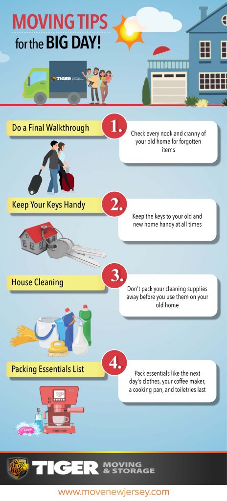 Moving Tips For The Big Moving Day Infographic