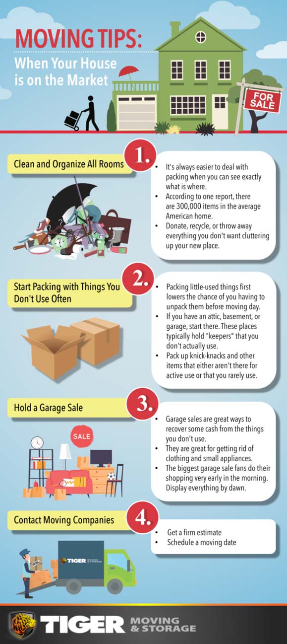 Moving Tips When Your House Is On The Market Infographic