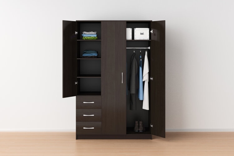 Wardrobe With Open Doors